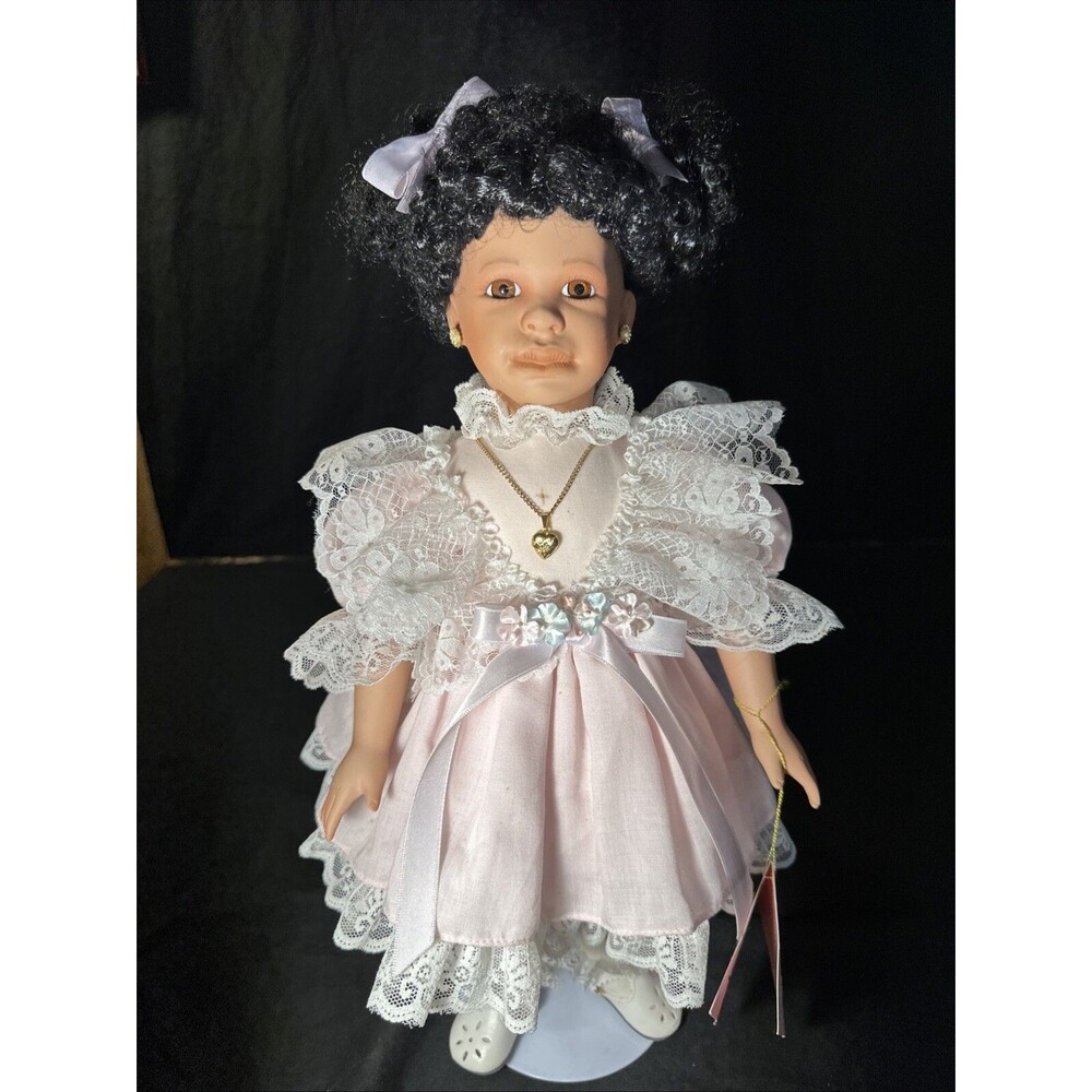 ORIGINAL RARE!! EFFANBEE DOLL KESIA African-American, DARK BLACK HAIR Authentic